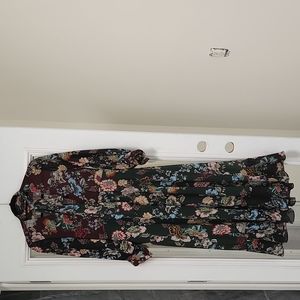 Zara floral maxi dress